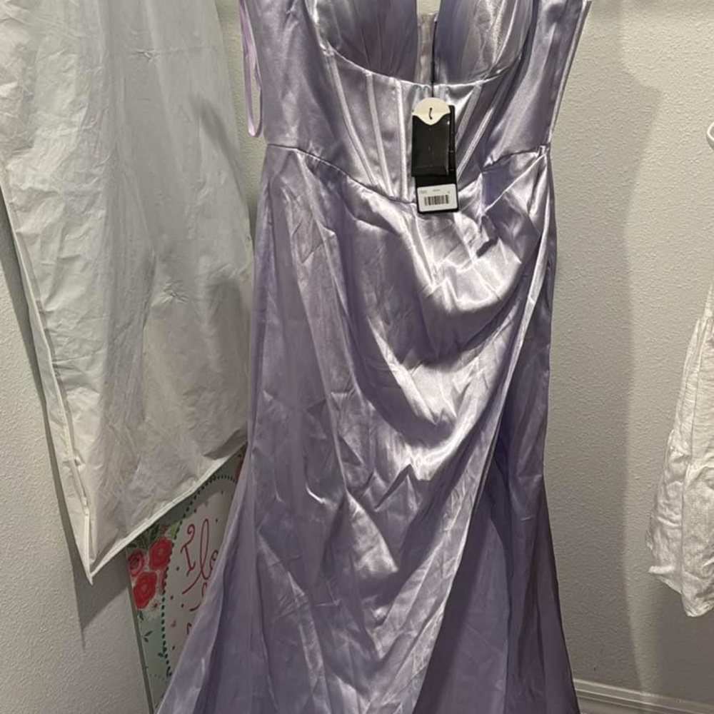 Elegant Lavender Evening Gown